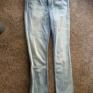 Express light wash jeans 8r